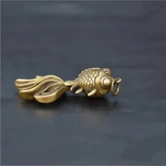 Brass Goldfish Pendant - Picture 2 of 7